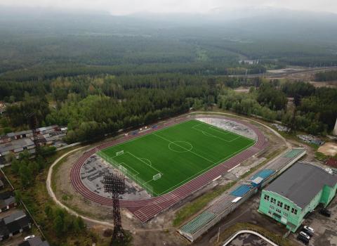 Ремонт футбольного поля МАУ «Дворец спорта»